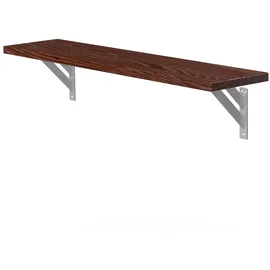 ML-Design 4 Stück Regalhalterung 180x180 mm, Silber, Aluminium, Schwebende Regalhalterungen, Regalwinkel, Regalbodenträger Regalträger Regal-Konsole