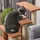 PawHut Katzentreppe 4 Stufen Hundetreppe Plüsch Braun 60 x 40 x 64 cm