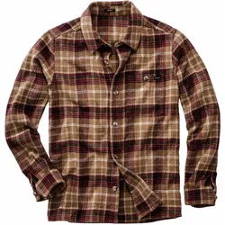 Denham Herren Hemd-Jacke Regular Fit Braun kariert - M