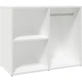 vidaXL Regal für Schminktisch, Ankleideschrank mit viel Stauraum, Schmuckschrank für Schlafzimmer Wohnzimmer, Aufbewahrungsschrank Schrank, Weiß Holzwerkstoff