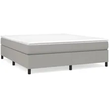 vidaXL Boxspringbett 160 x 200 cm Hellgrau