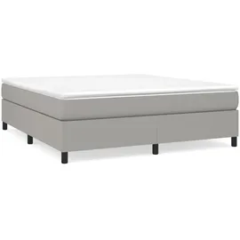 vidaXL Boxspringbett 160 x 200 cm Hellgrau