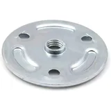 Design61 4er Set Anschraubplatte Montageplatte Rund 50mm für Tischbeine Schrankbeine Sofafüße Möbelfüße mit M10 Gewinde