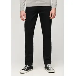 Superdry für Herren. M7010887A Gerade geschnittene, schmal geschnittene Vintage-Jeans schwarz (36/34), Lässig, Baumwolle, Denim, Bio-Baumwol