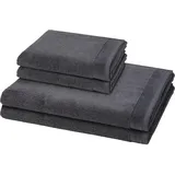 Möve Premium Handtuch-Set (4-teilig) Handtücher 4 ct Schwarz