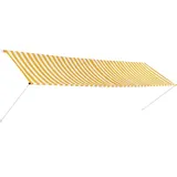 vidaXL Einziehbare Markise 400 x 150 cm gelb und weiß
