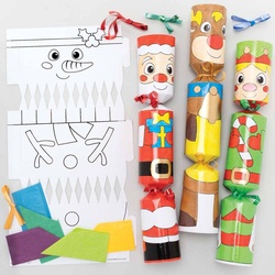Weihnachts-Knallbonbon Bastelset zum Ausmalen (pro Set 8) Bastelaktivitäten zu Weihnachten