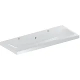 Geberit iCon Light Waschtisch 120x48cm, Hahnloch links/rechts, mit Überlauf, weiß