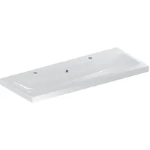 Geberit iCon Light Waschtisch 120x48cm, Hahnloch links/rechts, mit Überlauf, weiß