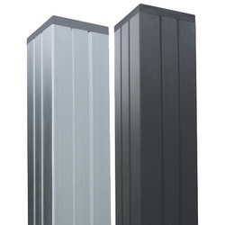 Alupfosten Trent in Anthrazit 6,8 x 6,8 x 270 cm für WPC Steckzäune
