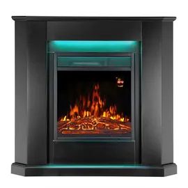 Juskys Elektrokamin 1000/2000 W schwarz