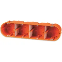 F-Tronic Hohlwandgerätedose massiv 4-fach, Ø 68, t=60mm HW40,