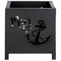 Gilde Feuerkorb Meerzeit Metall schwarz 67774