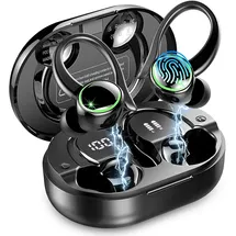 matast Bluetooth Kopfhörer Sport, Kopfhörer Kabellos Bluetooth 5.4 mit ENC Noise Cancelling und 4 HD Mics, 50 Std Kabellose Ohrhörer, In Ear mit Hi-Fi Stereo, IP7 Wasserdicht, USB-C/LED-Anzeige