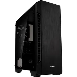 Zalman S3 TG Mid Tower Gehäuse mit Glaspanel (schwarz)