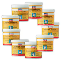9x 650ml LIQUI MOLY 3334 Handschutz Unsichtbarer Handschutz Werkstatt Anti Fett