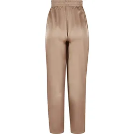 URBAN CLASSICS Satin Wide Hosen Soft taupe 4XL