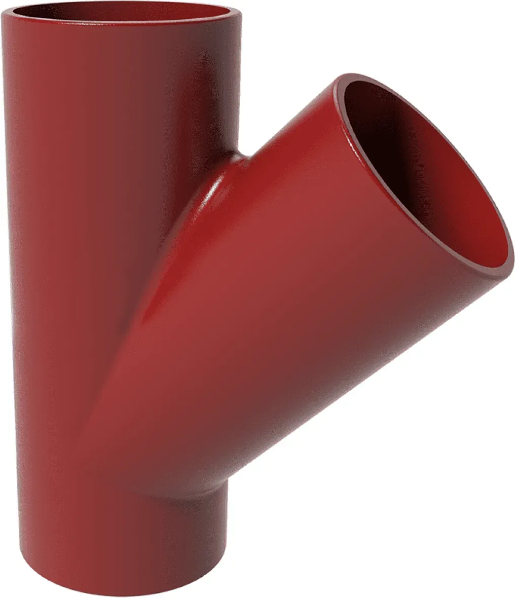 SML-Abzweige Abgang DN 200 x 100, 45 Grad