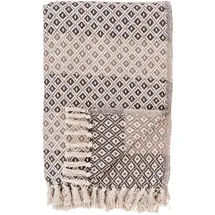 House Nordic Alanya Plaid 130 x 180 cm Braun/Beige/Weiß