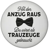 Speecheese HOL den Anzug Raus Trauzeuge Magnet rund mit