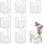 Glasseam Moderne Glasvase Set 24 Stück 10/15/20cm Blumenvasen Zylindervasen