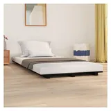 vidaXL Massivholzbett 100 x 200 cm Schwarz