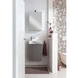 Fackelmann SBC B.PARIS Waschbeckenunterschrank Gäste WC 45 cm breit, grau