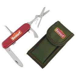 Happy People Taschenmesser »Scout Kindertaschenmesser im Nylonetui« rot