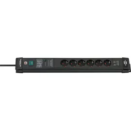 Brennenstuhl Premium-Line 6-fach + 2 x USB 3 m schwarz