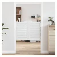 VidaXL Schwingtüren Lamellen-Design 2-Paar Weiß 80x100 cm