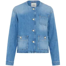 Brax Jeansjacke mit Rundhalsausschnitt Modell Paris Blau, 46