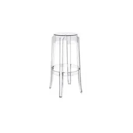 Kartell Hocker Charles 75 cm Transparent