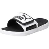 Puma Unisex Royalcat Comfort Slide Sandal, White Black, 38