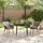 vidaXL Garten Essgruppe 3-tlg. Grau