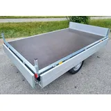 Hochlader 1300 kg Anhänger Autoanhänger PKW KFZ 251x153cm gebremst stützrad