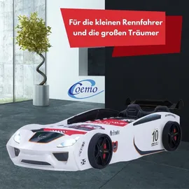 Coemo Kinderbett VENTO SPORT 90 x 200 cm MDF weiß