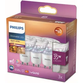 Philips LED-Lampe Spot 8718699776411 2,6 W GU10 warmweiß 3 St.