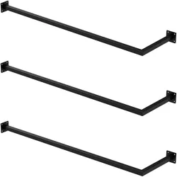 ML-Design 3x Kleiderstange Garderobenstange Garderobenhalter Kleiderständer Stahl Wand