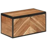 vidaXL Truhe 60x30x30 cm Massivholz Akazie Eisen