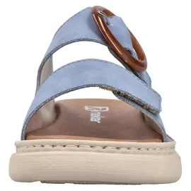Rieker Bequeme Pantoletten für Damen, blau, 40 EU