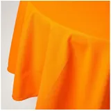 Homescapes Tischdecke 100% Baumwolle 180 cm Rund Orange