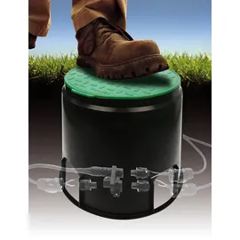 Heitronic 21036 Bodeneinbaudose Schwarz, Grün