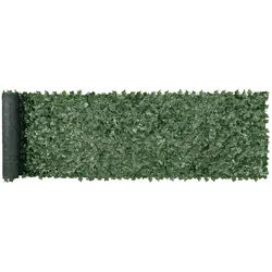 VEVOR Sichtschutzzaun 990x4010mm künstlicher grüner Sichtschutz Efeuzaun mit Netzgeweberückseite und verstärkter Verbindung, künstliche Hecken mit Weinblättern als Dekoration für Garten Hof Balkon