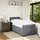 vidaXL Boxspringbett 90 x 200 cm Dunkelgrau