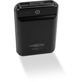 Ansmann Mini Powerbank 10.000 mAh & 2,1 A Ausgang - Kleine Power Bank mit 2 USB Ports & LED Statusanzeige - Ladegerät für Smartphones, kabellose Kopfhörer, Tablets, Kindle, UVM.