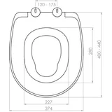 Aloni WC-Sitz Toilettensitz Kindersitz Kindertoilette Softclose Deckel Klodeckel