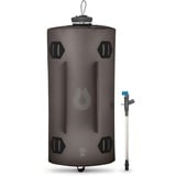 Hydrapak Seeker - Faltbarer Wasserspeicher (10L) - BPA- und PVC-freier Camping Trinkrucksack - Grau