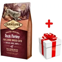 CARNILOVE Katze Ente & Pute für große Rassen 6kg + Überraschung für die Katze