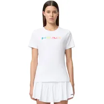 Head Racket Head Rainbow T-Shirt Women, White