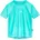 Rash-Guard-Shirt Türkis Batik 110/116